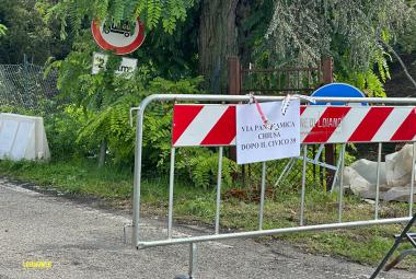 La strada fra la Guarda e Sabbioni 