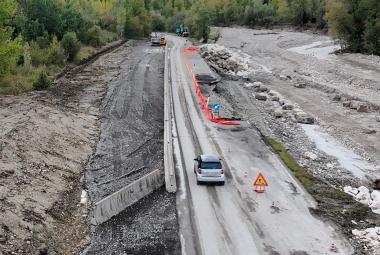 Fondovalle, in corso l’allargamento della strada 