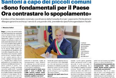 Alessandro Santoni è il nuovo Coordinatore della Consulta nazionale dei piccoli comuni