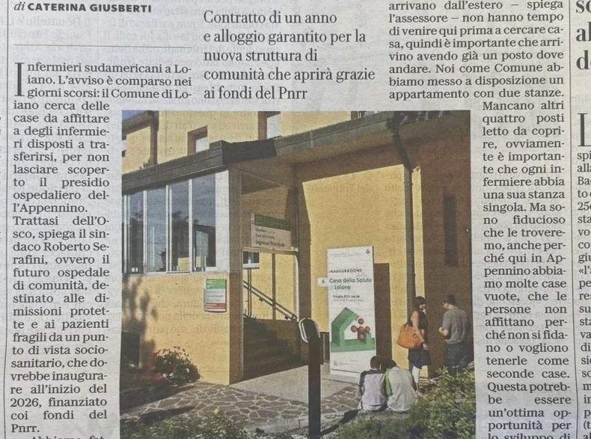 Ospedale Simiani, si cercano infermieri in Sudamerica