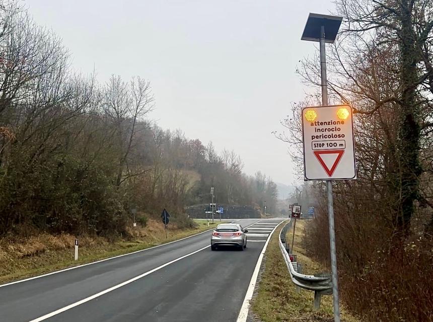 Fondovalle, insegne luminose all’incrocio Loiano-Monzuno