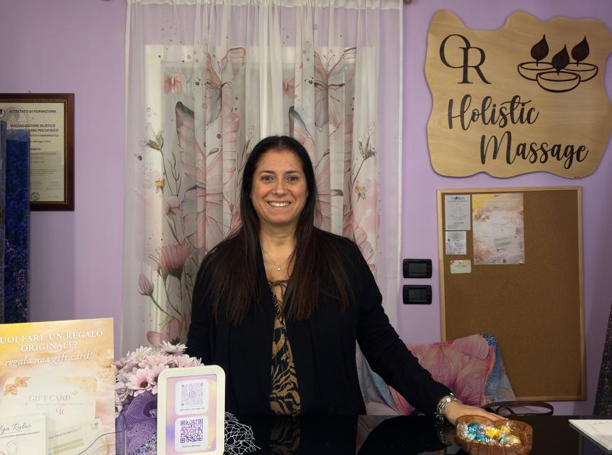Oggi ha inaugurato ‘ Holistic Massage’ in via Roma