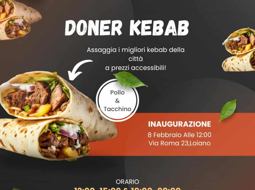 Il menù della nuova Kebabberia di Loiano